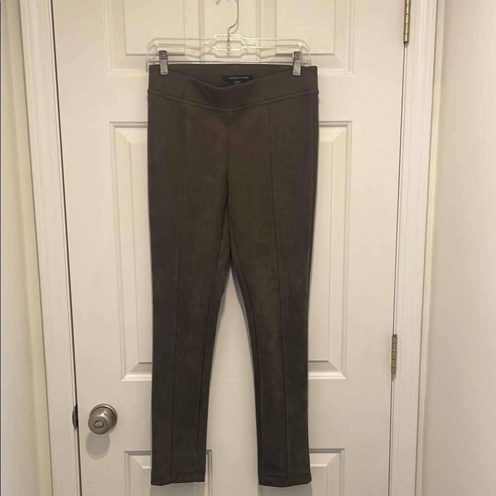 Brown Faux Suede Leggings